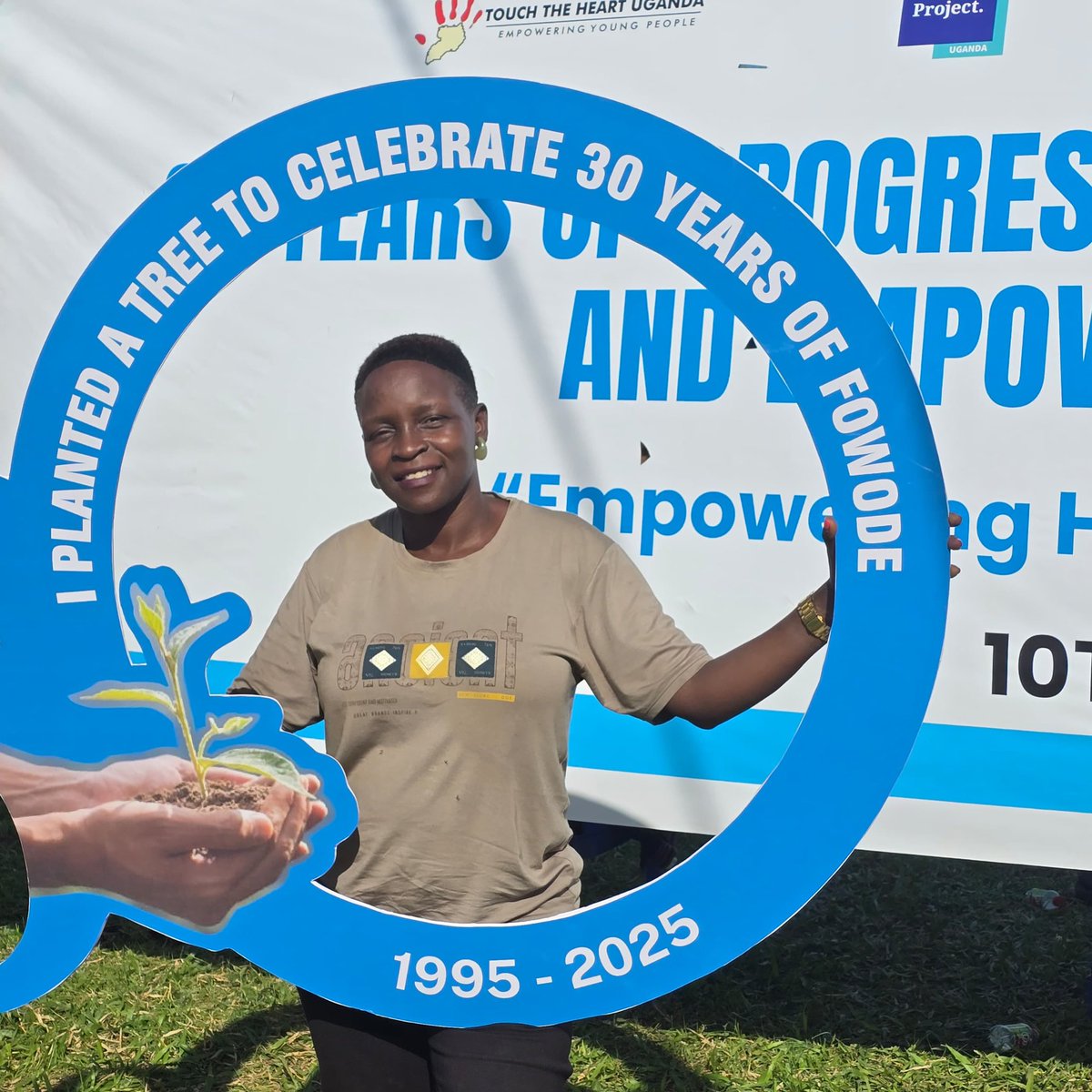 I was happy on behalf of <a href="/amwaafrika/">Akina Mama wa Afrika</a> to join <a href="/FOWODE_UGANDA/">FOWODE</a> in a tree planting exercise in Luwero district, as they marked 30 years of transformative leadership development. The tree I planted ,represents power and strength of the African women and girls in disrupting inequality