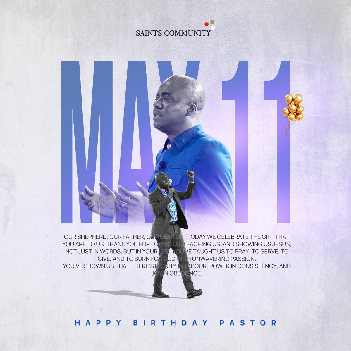 Believers are meant to be seen as those who give thanks. And we aren't just thankful to God alone but to men. 

Thank you My Pastor sir <a href="/onayinka_segun/">segun onayinka</a> 

##worldonayinkasday 

Happy birthday, Pastor, sir

I love you sir.