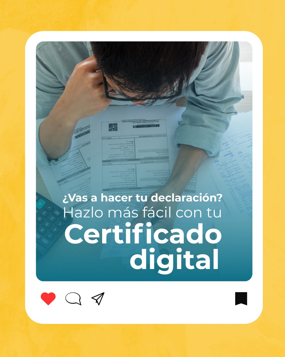 ¿Vas a hacer tu declaración? Hazlo más fácil con tu certificado digital ✅

Con Firmafy puedes obtenerlo en minutos.

👉 Así de ágil, así de seguro: firmafy.com 

#CertificadoDigital #Firmafy #DeclaracionRenta