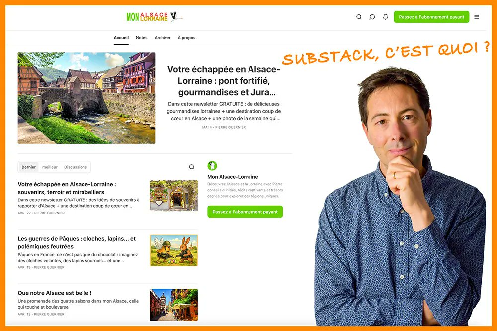 La newsletter du dimanche est dispo ! 👉 monalsacelorraine.substack.com/p/votre-echapp…
Dans cette édition gratuite, vous allez :
- découvrir les gourmandises d’Alsace 🍰
- explorer ma destination de la semaine en Lorraine 🇫🇷
- admirer une bBelle photo choisie de l’Alsace vue du ciel 📸
Bon dimanche !