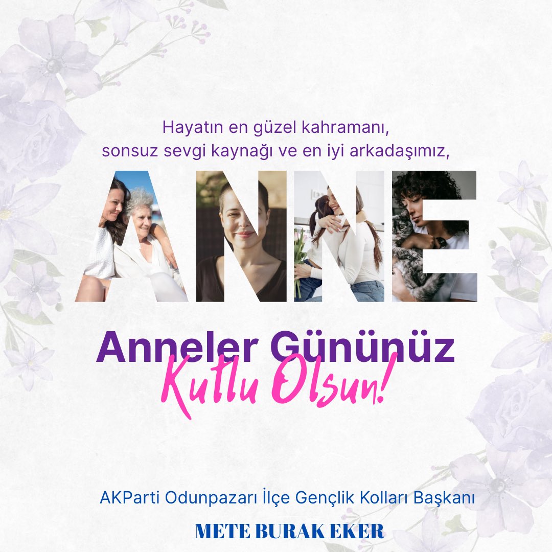 Varlıklarıyla hayatımıza yön veren, sevgileriyle yolumuzu aydınlatan tüm annelerimizin Anneler Günü’nü en içten dileklerimizle kutluyoruz.
AK Parti Odunpazarı İlçe Gençlik Kolları olarak; sabrın, fedakârlığın ve merhametin adı olan annelerimize minnettarız.
İyi ki varsınız💝