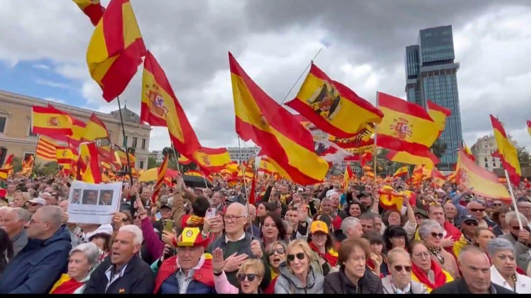 Gente pidiendo el fin de una dictadura imaginaria con banderas de la dictadura real. ¿Se puede ser más bobo?