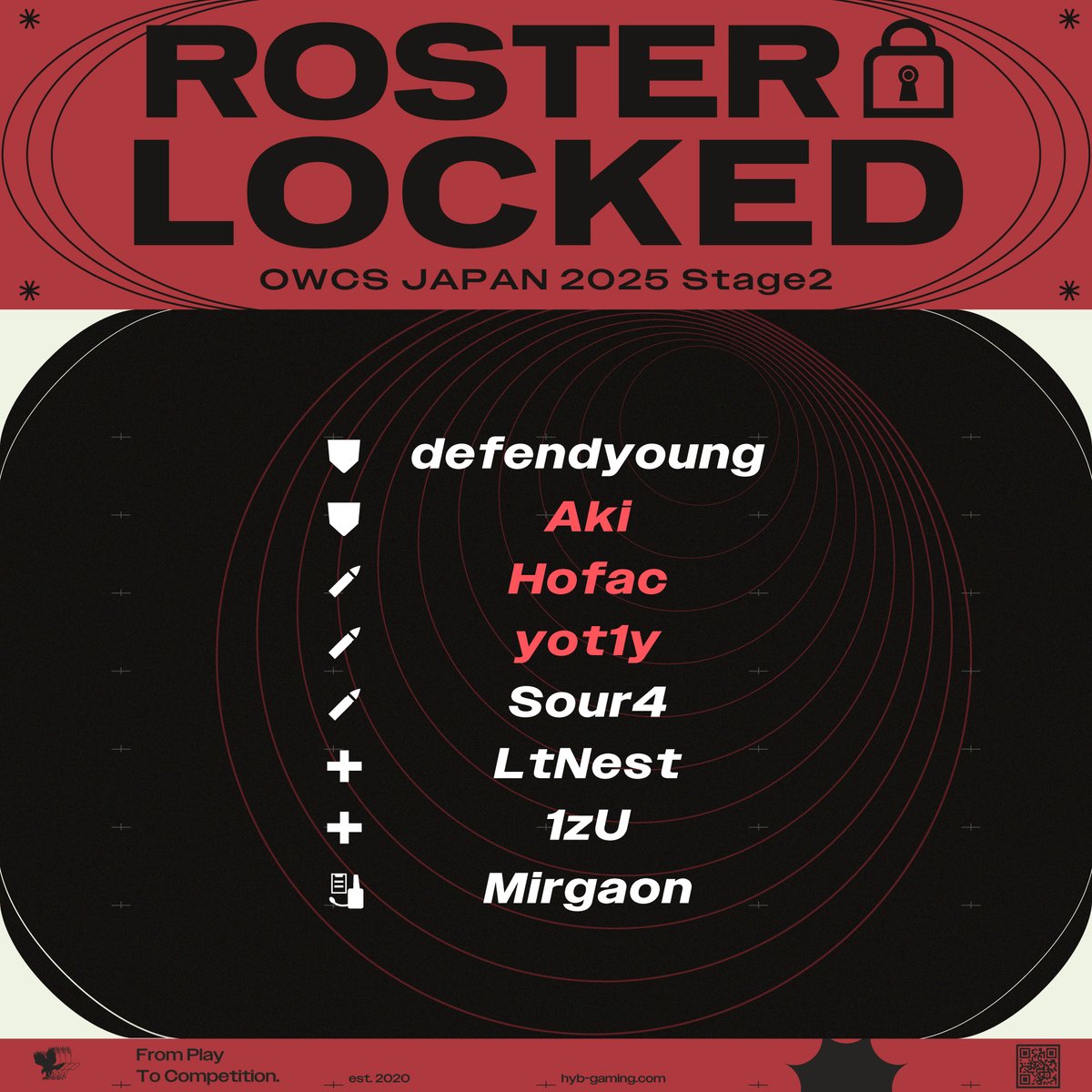 🔒ROSTER　LOKED🔒

------ NEW MEMBER ------
🛡 <a href="/defendyoung_ow/">DFY</a> 
🛡 Under Cat ➤➤ <a href="/Aki__OW/">あき</a> 
🔫REVATI ➤➤ <a href="/HofacOW/">HoFac_OW</a> 
🔫@Yott1y_ow 
🔫<a href="/sour4_66/">ソウラ</a> 
💉<a href="/LNG_LtNest/">LtNest</a> 
💉<a href="/1zU44398/">1zU</a> 
🧠<a href="/Mirgaon_ow/">Mirgaon_ow</a>