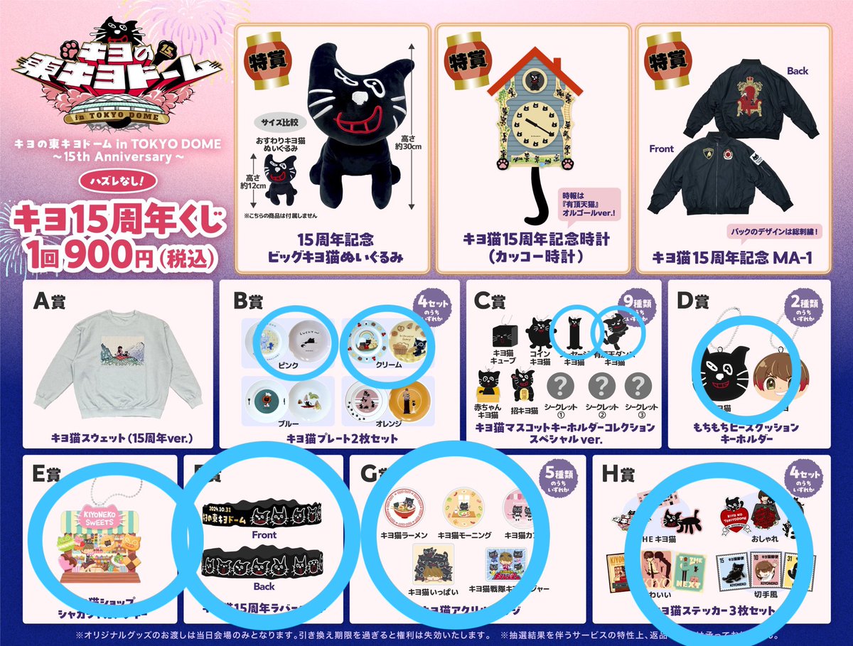キヨ くじ 特賞 特賞】 キヨ15周年くじ ビッグキヨ猫ぬいぐるみ
