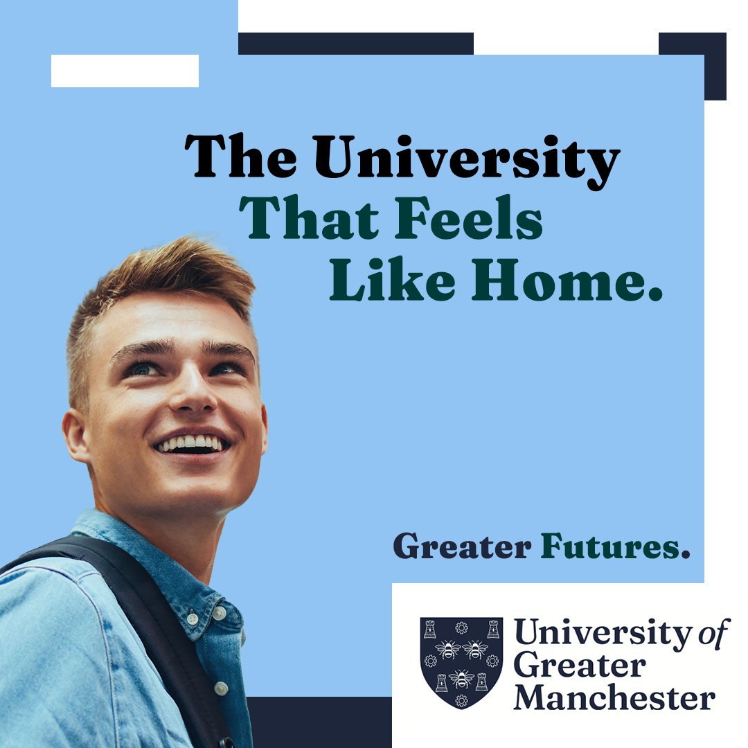 Every name change tells a personal journey.
Ours from #Bolton to #GreaterManchester reflects our evolution while keeping you at our heart.💙 

#GreaterFutures #UniGM🎓#Bolton #Manchester