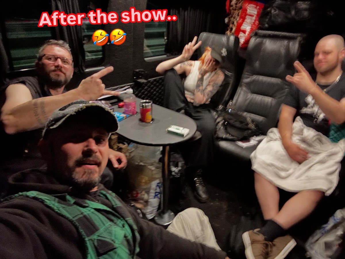 White Raven Down (@whiteravendown) on Twitter photo During the show VS after the amazing show at <a href="/joinerslive/">The Joiners</a>, Southampton last night… 🤣🤣
Thank you guys for your support!!
Now we’re heading north early for our matinee performance with <a href="/realblazebayley/">blazebayleyofficial</a> at Eleven, Stoke!!
Last few tickets 👇
whiteravendown.com/tour
#WRD During the show VS after the amazing show at <a href="/joinerslive/">The Joiners</a>, Southampton last night… 🤣🤣
Thank you guys for your support!!
Now we’re heading north early for our matinee performance with <a href="/realblazebayley/">blazebayleyofficial</a> at Eleven, Stoke!!
Last few tickets 👇
whiteravendown.com/tour
#WRD