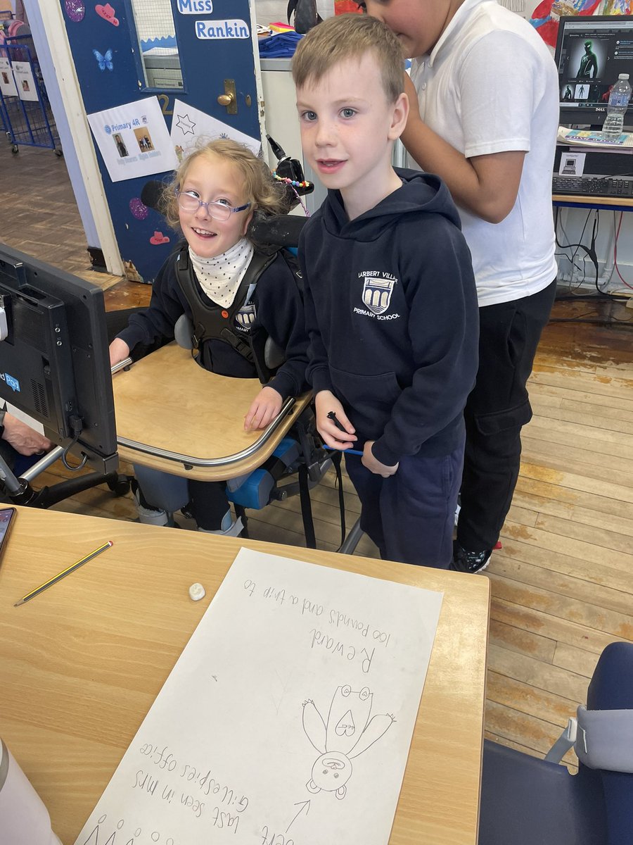 P4R were asked to look in the play zone for Bert &amp; then made missing/ wanted posters to try help find him!