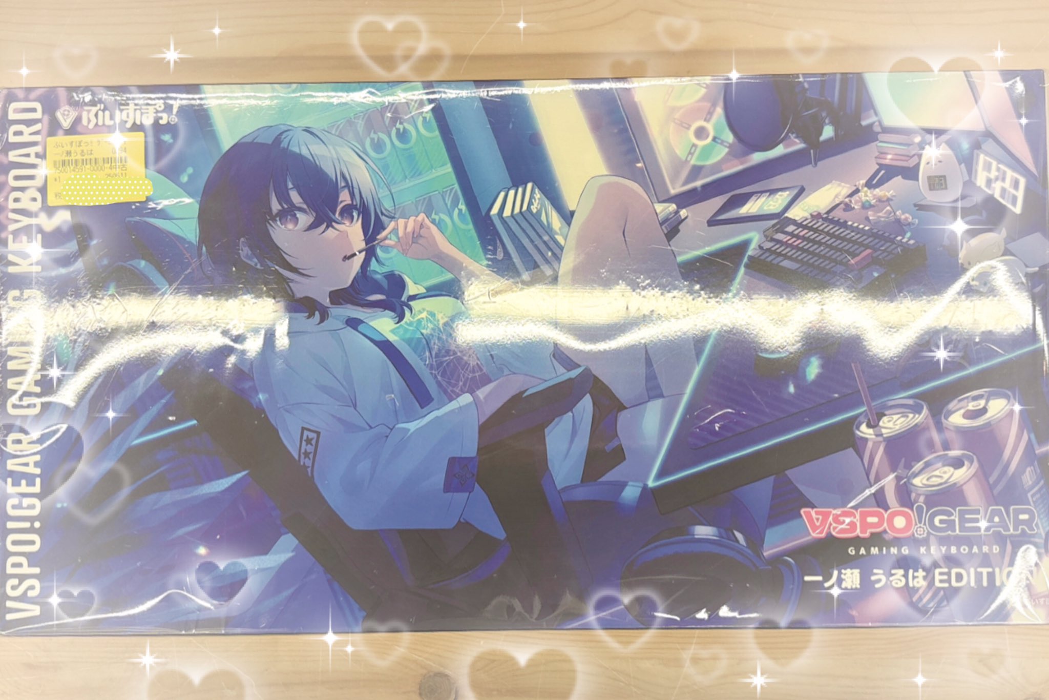 ぶいすぽ　一ノ瀬うるはゲーミングキーボード&ガラスマウスパッド Best One(ベストワン) / VSPO! GEAR ゲーミングキーボード 一ノ瀬うる
