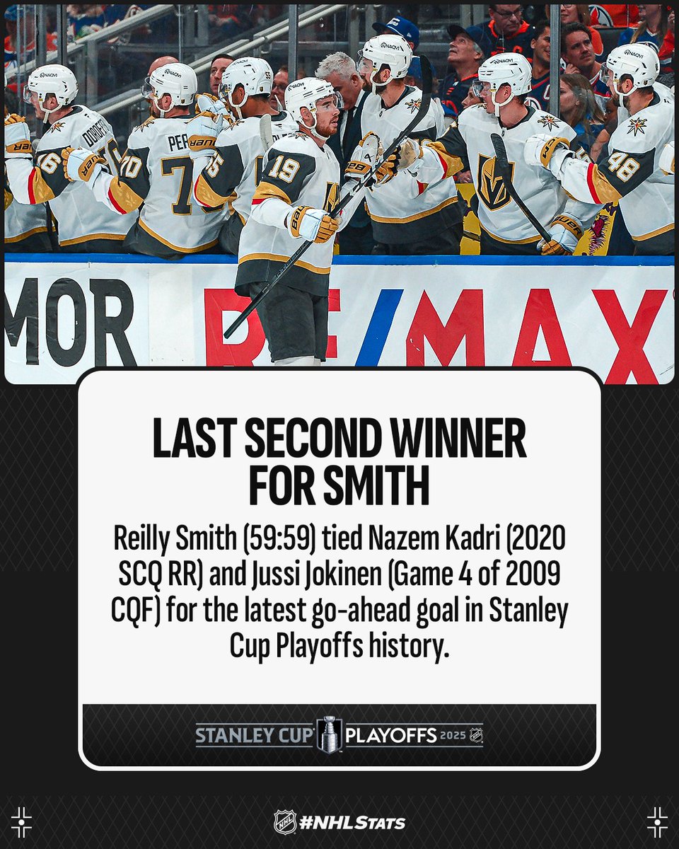 NHL Public Relations (@nhlpr) on Twitter photo What a finish! 🤯
Reilly Smith scored in the final second of regulation to help the <a href="/GoldenKnights/">Vegas Golden Knights</a> earn their first win of the Second Round. #NHLStats: media.nhl.com/public/live-up… #StanleyCup What a finish! 🤯
Reilly Smith scored in the final second of regulation to help the <a href="/GoldenKnights/">Vegas Golden Knights</a> earn their first win of the Second Round. #NHLStats: media.nhl.com/public/live-up… #StanleyCup