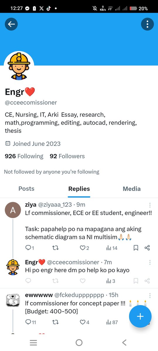 ❌SCAMMER AWARENESS POST❌

Dahil naglalabasan na naman yung mga scammer makakapal ang mukha, mag ingat din po sa commissioner na fake:

@/cceecommisioner
@/. cceecommisioner
@.cceecommisioner
@.Engr❤️