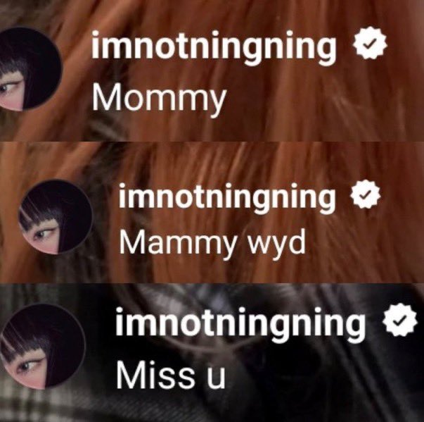 chaenglovesus's tweet photo. happy mommy’s day to ningning’s mommy 🖤 https://t.co/e4uPZ5BJHW