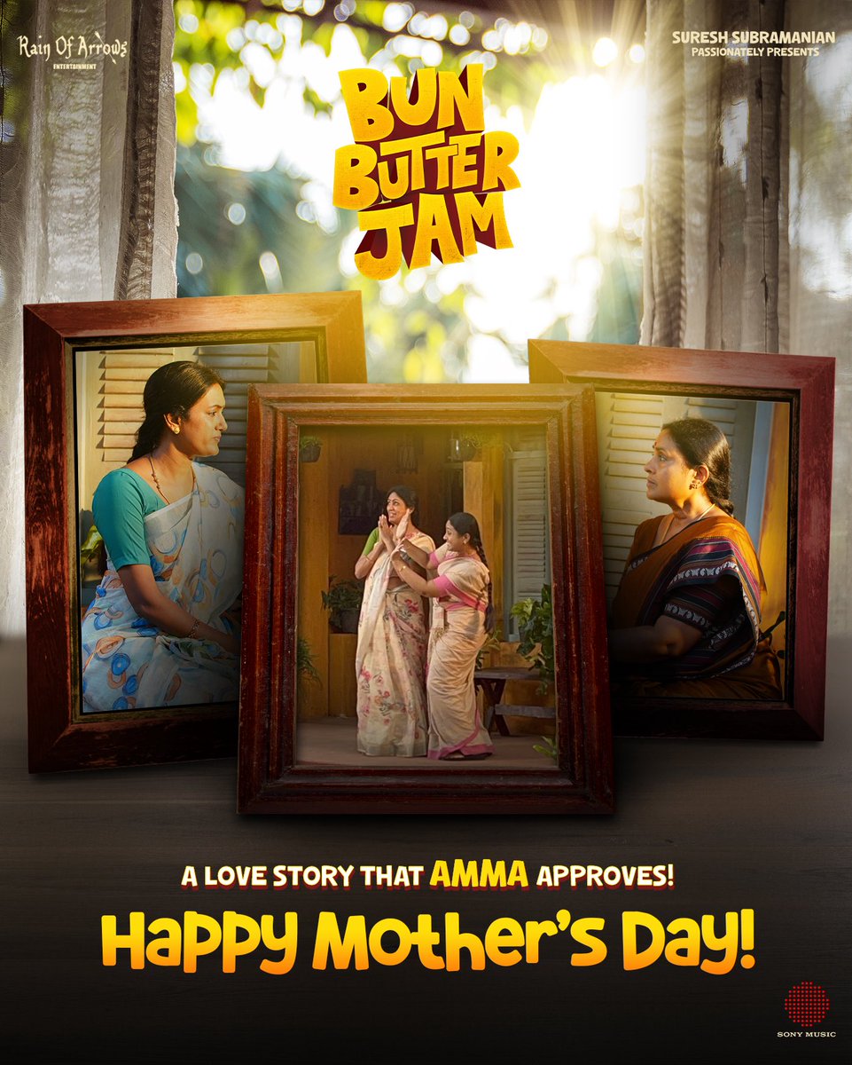 Bhavya Trikha (@bt_bhavya) on Twitter photo Celebrating the love and wisdom only a mother can give even in our love stories!
Happy Mother’s Day from the Bun Butter Jam team! 💛🌸
<a href="/RainofarrowsENT/">Rain Of Arrows Entertainment</a> <a href="/sureshs1202/">Suresh Subramanian</a> <a href="/RMirdath/">Raghav Mirdath</a> <a href="/nivaskprasanna/">Nivas K Prasanna</a> <a href="/rajuactor91/">Raju Jeyamohan</a> <a href="/aadhya_prasad/">Aadhya Prasad</a> <a href="/saranyaponvanan/">SARANYA PONVANNAN</a> <a href="/michael_chennai/">MICHAEL THANGADURAI</a> <a href="/vjpappu5/">vj pappu</a> <a href="/babukumar_dop/">Babukumar. I.E.</a> Celebrating the love and wisdom only a mother can give even in our love stories!
Happy Mother’s Day from the Bun Butter Jam team! 💛🌸
<a href="/RainofarrowsENT/">Rain Of Arrows Entertainment</a> <a href="/sureshs1202/">Suresh Subramanian</a> <a href="/RMirdath/">Raghav Mirdath</a> <a href="/nivaskprasanna/">Nivas K Prasanna</a> <a href="/rajuactor91/">Raju Jeyamohan</a> <a href="/aadhya_prasad/">Aadhya Prasad</a> <a href="/saranyaponvanan/">SARANYA PONVANNAN</a> <a href="/michael_chennai/">MICHAEL THANGADURAI</a> <a href="/vjpappu5/">vj pappu</a> <a href="/babukumar_dop/">Babukumar. I.E.</a>