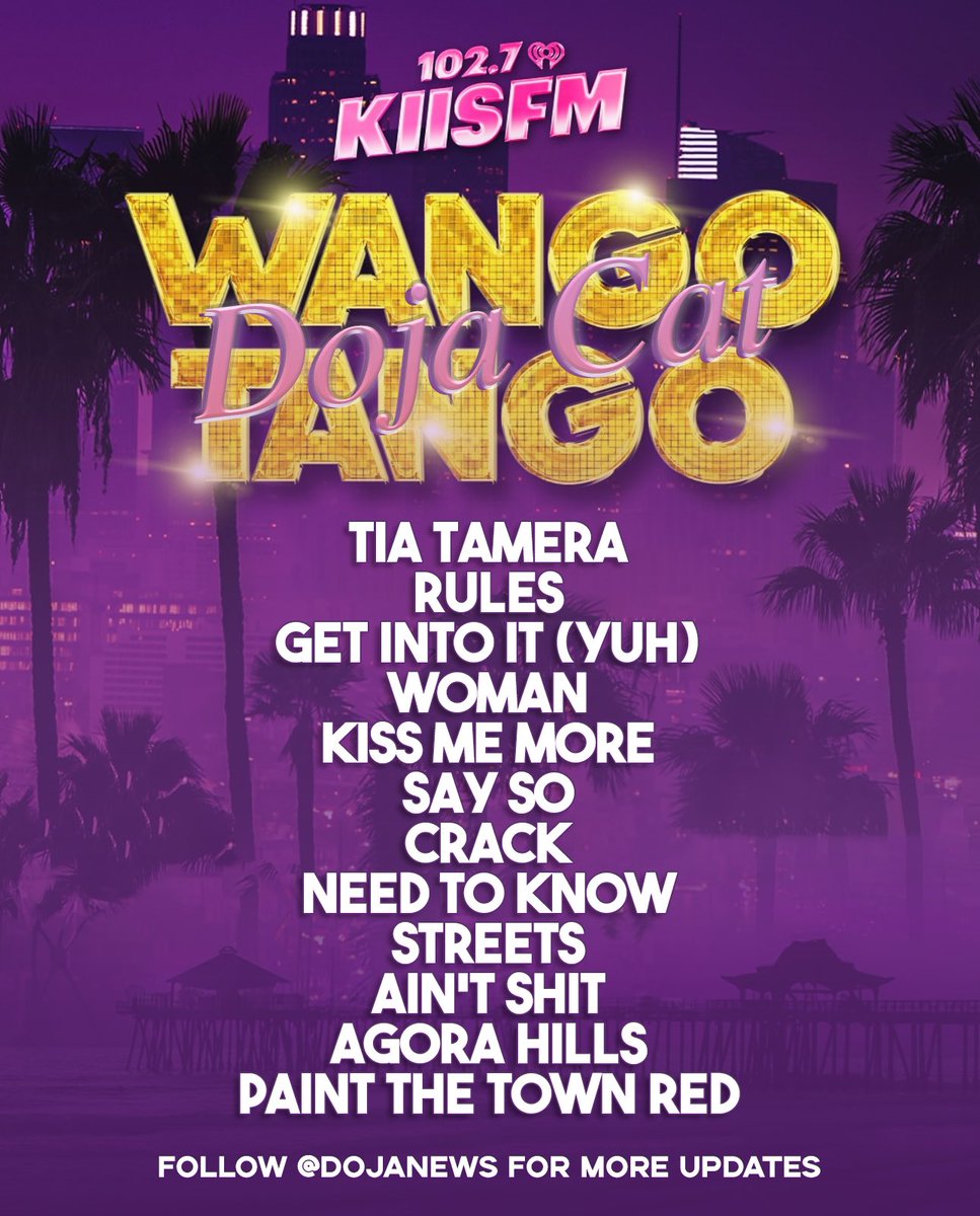 .<a href="/DojaCat/">DOJA CAT</a>'s #WangoTango Setlist: