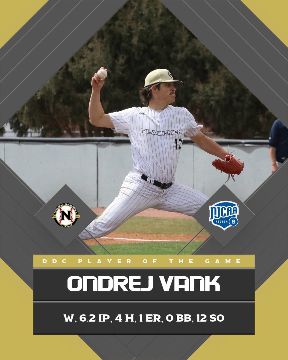 NortheasternBSB (@bsbnortheastern) on Twitter photo Plainsmen beat Otero 9-7 to advance to the <a href="/Region9Baseball/">RegionIXJucoBaseball</a> Championship Sunday at Noon. The Plainsmen will take on Otero once again on Sunday. Great day from <a href="/Vank11Vank/">Ondřej Vank</a> with a postseason record 12 strikeouts. One more win… job isn’t done! <a href="/jucoroute/">#JucoRoute</a> <a href="/2YearBaseball/">2-Year Baseball</a> Plainsmen beat Otero 9-7 to advance to the <a href="/Region9Baseball/">RegionIXJucoBaseball</a> Championship Sunday at Noon. The Plainsmen will take on Otero once again on Sunday. Great day from <a href="/Vank11Vank/">Ondřej Vank</a> with a postseason record 12 strikeouts. One more win… job isn’t done! <a href="/jucoroute/">#JucoRoute</a> <a href="/2YearBaseball/">2-Year Baseball</a>