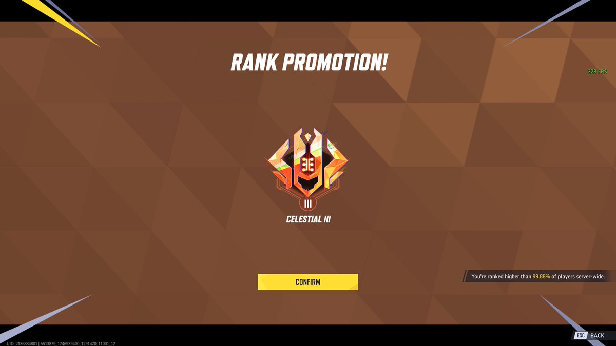 Try2HardFPS's tweet image. Finally hit Celestial now I just need to get back to Eternity