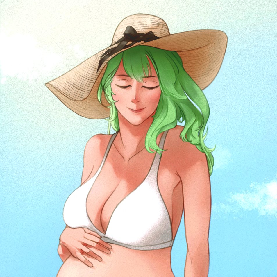 noctnoctnoc's tweet photo. happy #MothersDay ! just as byleth is, wishing a relaxing sunday for yourself and loved ones 💚 https://t.co/5HKZyT2X5m