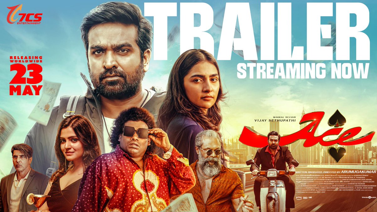 arunvijayno1's tweet image. Excited to drop the trailer of #ACE ❤️ A total laugh fest for all families indeed. Massive love to the entire team. Cheers to my brother @VijaySethuOffl @Aaru_Dir ♥️
🔗youtu.be/zJVimAeVXk4
#ACETrailer
#ACEFromMay23
@rukminitweets @7CsPvtPte @iYogiBabu @justin_tunes…