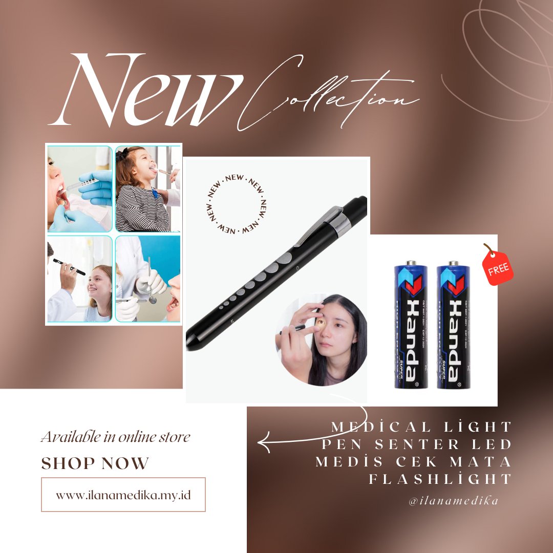 ilanamedika's tweet photo. Senter Medis Medical Pen Light LED Cahaya Putih FREE Baterai AAA 2 biji
https://t.co/YuDCw30MPb https://t.co/bbHrCf9wGi