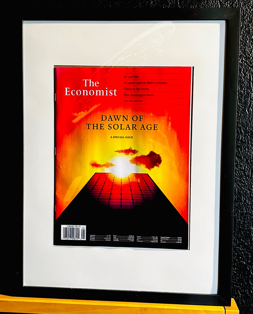 I have this Economist in print on my wall cos it reads like an epically milestone step on our type 0 to 1 journey. Was cool hearing the Kardashev talk, glad I’m not the only weirdo 😆