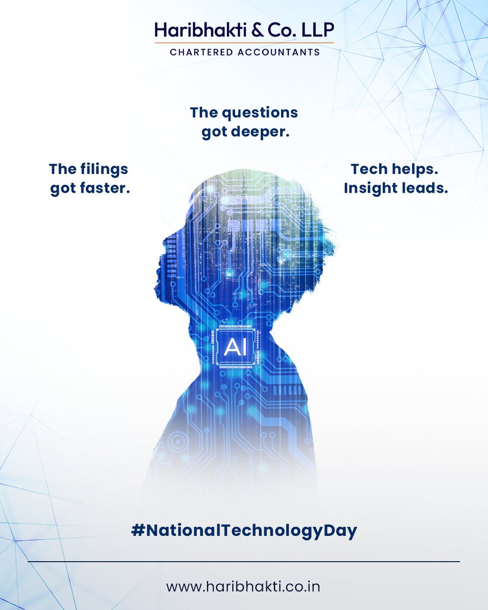 HaribhaktiAndCo's tweet photo. Celebrating innovation, empowering the future – Happy National Technology Day!

https://t.co/cDkSFmGcFA 

#NationalTechnologyDay #HaribhaktiAndCo #HCO https://t.co/CErLI4Wbtk