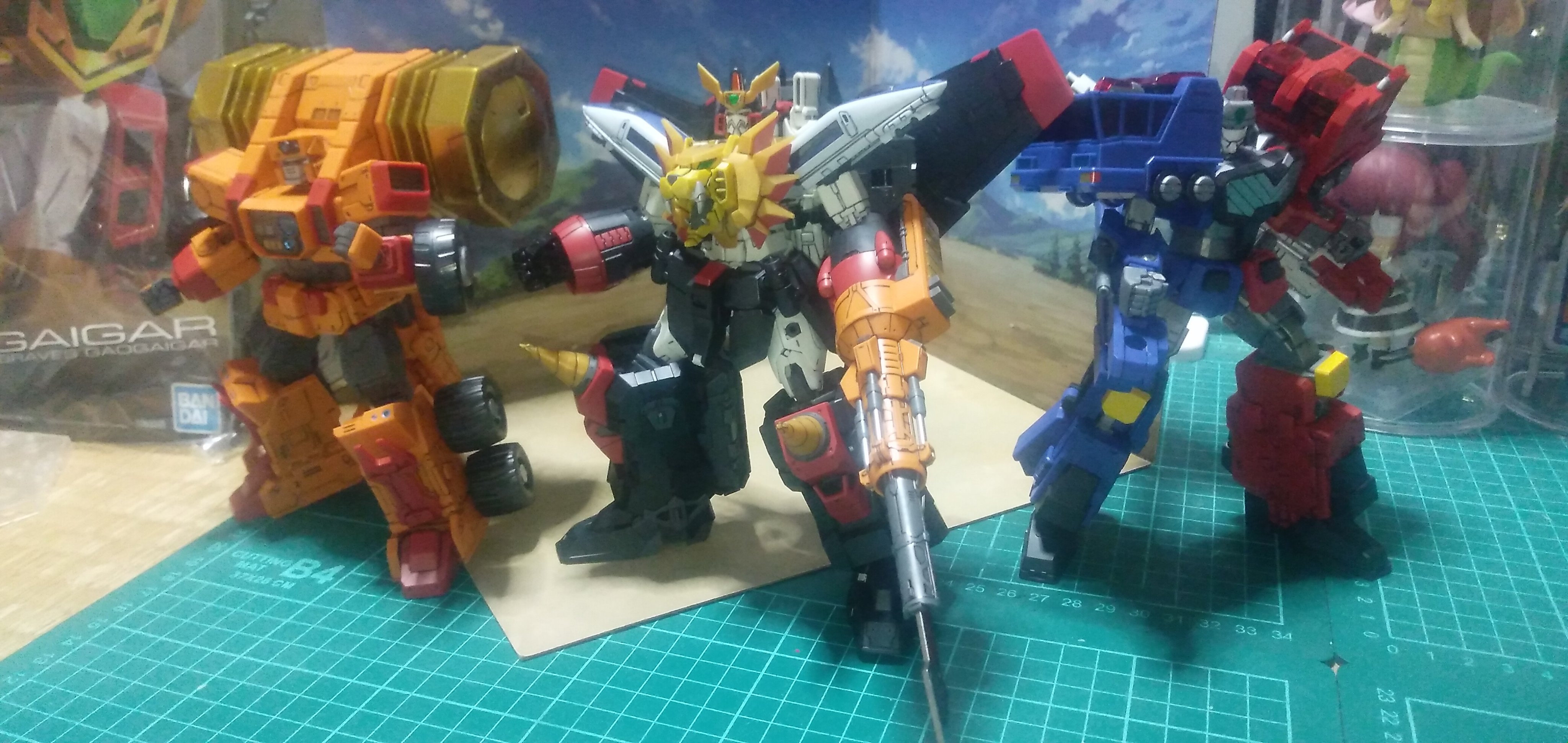 RG ガオガイガー、RG ゴルディーマーグ、HG 超竜神（勇者王