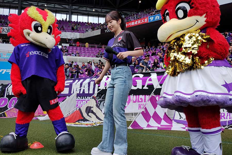 👩‍🦰#本田真凜 さんがサンガスタジアム by KYOCERAに来場👩‍🦰 #京都