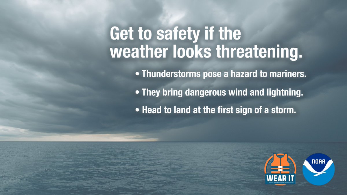 ⚡ Thunderstorms can develop fast—even in Alaska.
🌩️ Lightning can strike your boat or crew.
🧭 Check forecasts, plan ahead, and head for shore if you hear thunder—it could save your life.

🔗 weather.gov/marine
🔗 weather.gov/lightning

#NationalSafeBoatingWeek #AKwx