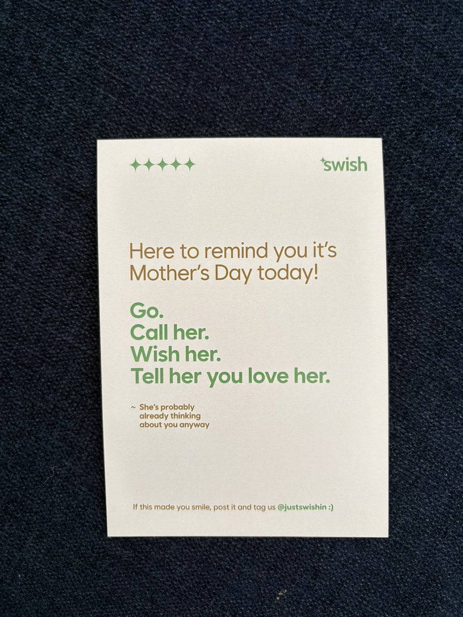 Love this beautiful Mother’s Day card by <a href="/justswishin/">Swish</a>  💚