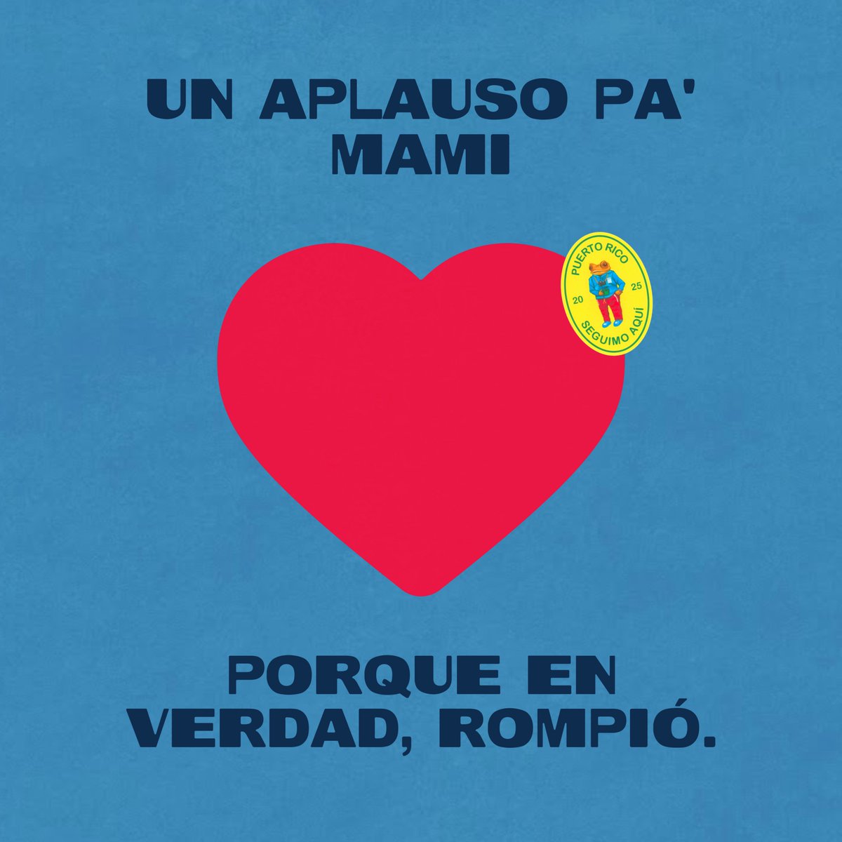 Un aplauso pa mami, porque en verdad, rompió. ❤️ 

BBPR-TV les desea un feliz día de madres. 🌹