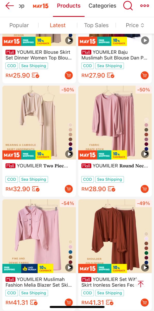 syeerayahaya's tweet photo. Selain Panda Eyes, suka betul usha baju dekat kedai ni. Dia jual outfit satu set terus tapi harga student. Lawa ni pakai for casual/jalan-jalan ke kan 🙆🏻‍♀️ https://t.co/mJxeBVL1qk