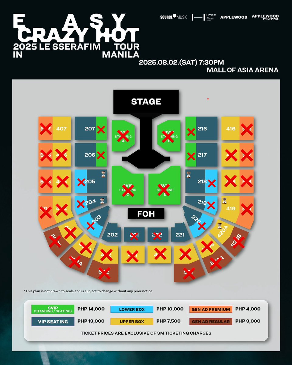 As of May 11, 2025 1:30pm, there are only 461 tickets left in 2025 LE SSERAFIM EASY CRAZY HOT IN MANILA 🔥

Grab your tickets now before they sell out 🎫

🔗 Ticketing Site : smtickets.com

#LE_SSERAFIM #르세라핌
#EASY_CRAZY_HOT
#EASY_CRAZY_HOT_IN_MANILA
