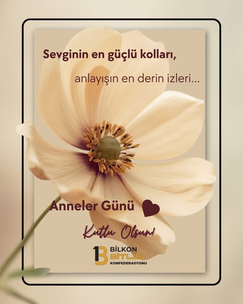 Bitlis Konfederasyonu BİLKON (@bilkonbitlis) on Twitter photo Kalplerinde beslediği sevgi, şefkat ve özveri ile geleceğimize uzanan yolda bizlere rehberlik eden annelerimiz; öğrendiğimiz bir çok değerin kutsal kaynağı olan ilk öğretmenlerimizdir.
Cennet Kokulu Tüm Annelerimizin #AnnelerGünü Kutlariz.
<a href="/selimkorkmaz13/">SELİM KORKMAZ</a> Kalplerinde beslediği sevgi, şefkat ve özveri ile geleceğimize uzanan yolda bizlere rehberlik eden annelerimiz; öğrendiğimiz bir çok değerin kutsal kaynağı olan ilk öğretmenlerimizdir.
Cennet Kokulu Tüm Annelerimizin #AnnelerGünü Kutlariz.
<a href="/selimkorkmaz13/">SELİM KORKMAZ</a>