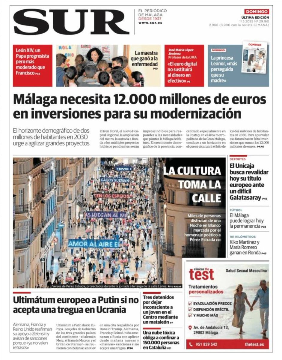IGNACIO LILLO (@ilillom) on Twitter photo Este domingo <a href="/ChusHeredia/">JesúsHerediaMadrazo</a>
y un servidor repasamos en <a href="/DiarioSUR/">SUR. El periódico de Málaga</a> todas las grandes infraestructuras pendientes para alcanzar la modernización de la provincia de #Málaga, donde falta demasiado por hacer para atender a una población en constante crecimiento
diariosur.es/malaga/malaga-… Este domingo <a href="/ChusHeredia/">JesúsHerediaMadrazo</a>
y un servidor repasamos en <a href="/DiarioSUR/">SUR. El periódico de Málaga</a> todas las grandes infraestructuras pendientes para alcanzar la modernización de la provincia de #Málaga, donde falta demasiado por hacer para atender a una población en constante crecimiento
diariosur.es/malaga/malaga-…