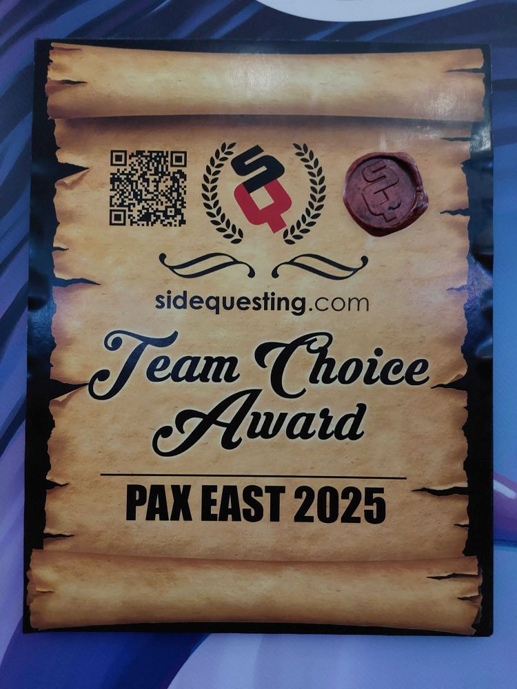 Constance (@constancegame) on Twitter photo We got the βTeam Choice Awardβ from the <a href="/Sidequesting/">SideQuesting π Loves You</a> team at PAX East 2025, thank you so much!!π We got the βTeam Choice Awardβ from the <a href="/Sidequesting/">SideQuesting π Loves You</a> team at PAX East 2025, thank you so much!!π