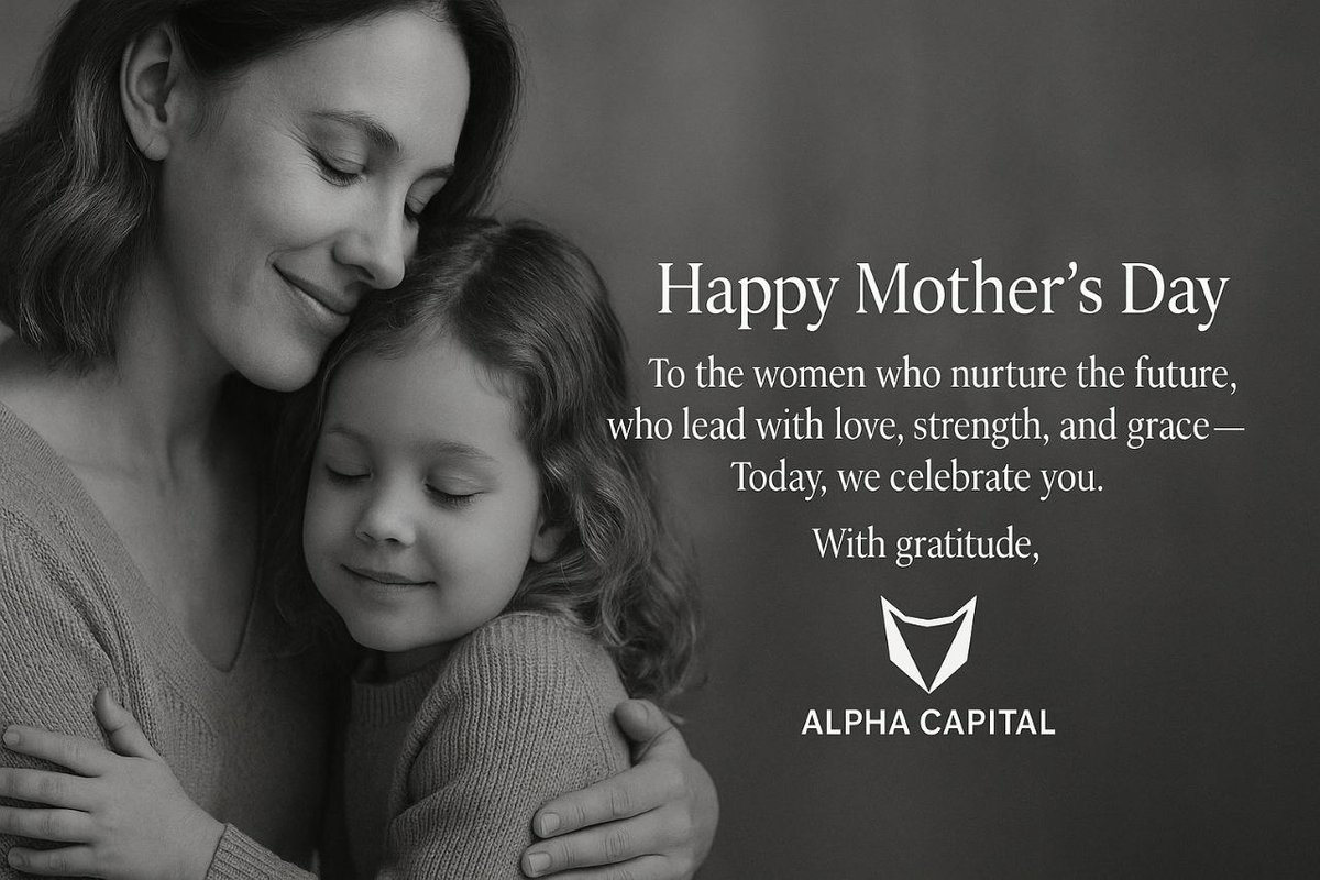 As the Alpha Capital family, we celebrate all the incredible women who nurture, lead, and inspire us every day.
Happy Mother’s Day to the ones who shape the future with love and strength. 💐
#MothersDay #AlphaCapital #FundTheFuture