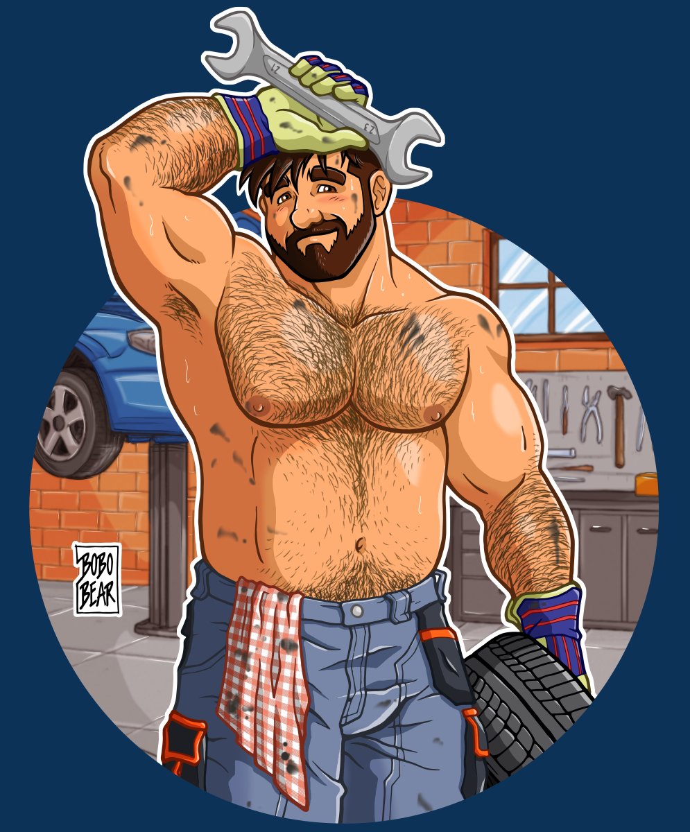 ADAM LIKES MECHANICS
I'm starting a new collection, the "BJs - Bear Jobs"!
What'd you like to see next?

Available at:
bobo-bear.com

#bobobear #handdrawn #noai #bobobearart 🐻 #bjs #bearjobs #mechanic #bearmechanic #gaymechanic #sexymechanic #hotmechanic
