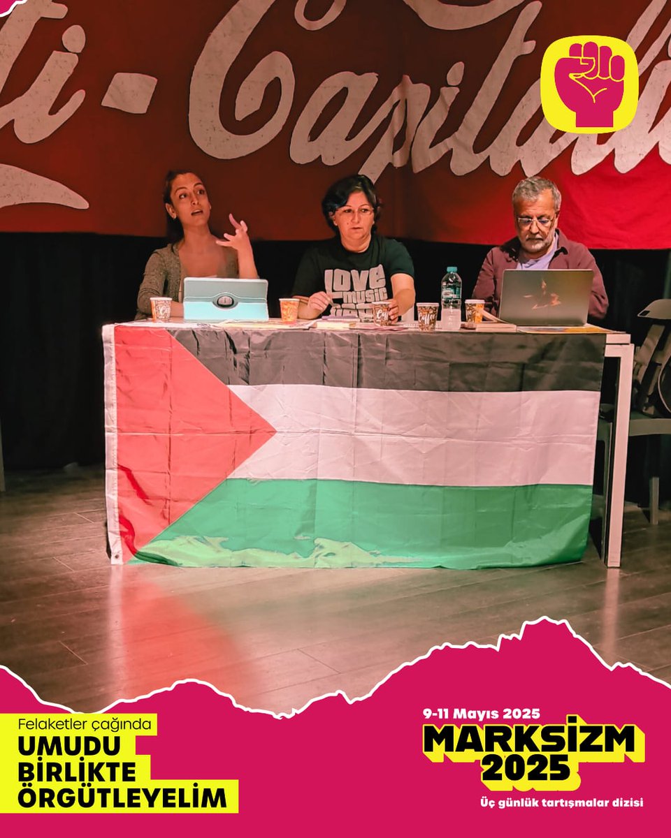 #Marksizm2025'in son gününe "Irkçılık, kapitalizm ve göçmen düşmanlığı" toplantımızla başladık.