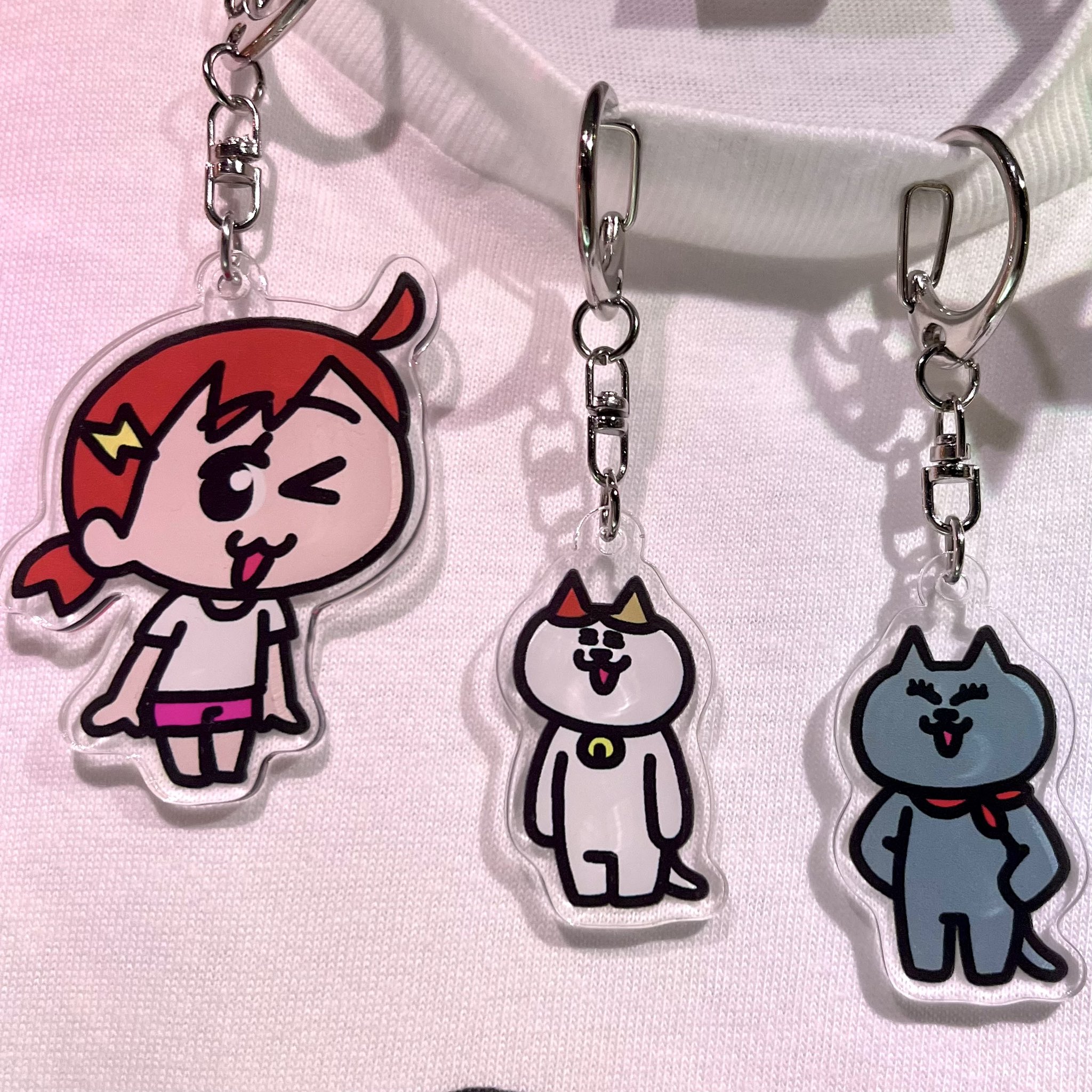 みっちーのアニメ ミーコさん ボールチェーン＆キーホルダー みっちーのアニメ ミーコさん ボールチェーン＆キーホルダー