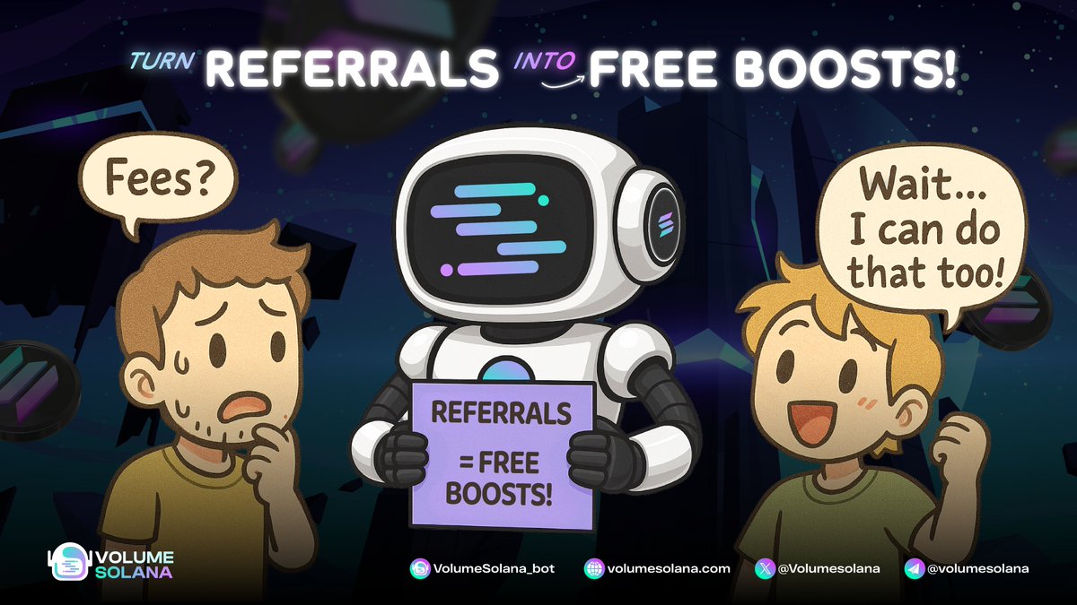 Turn Referrals Into Free Boosts!

💡 Smart users are turning VSB into a self-paying tool.

Here’s how it works:

- If you refer just 5 referrals

- And each spends around 20 SOL on boosting

- You earn 5 SOL in commission (5%)

That’s enough to fully cover your own bot fees — and