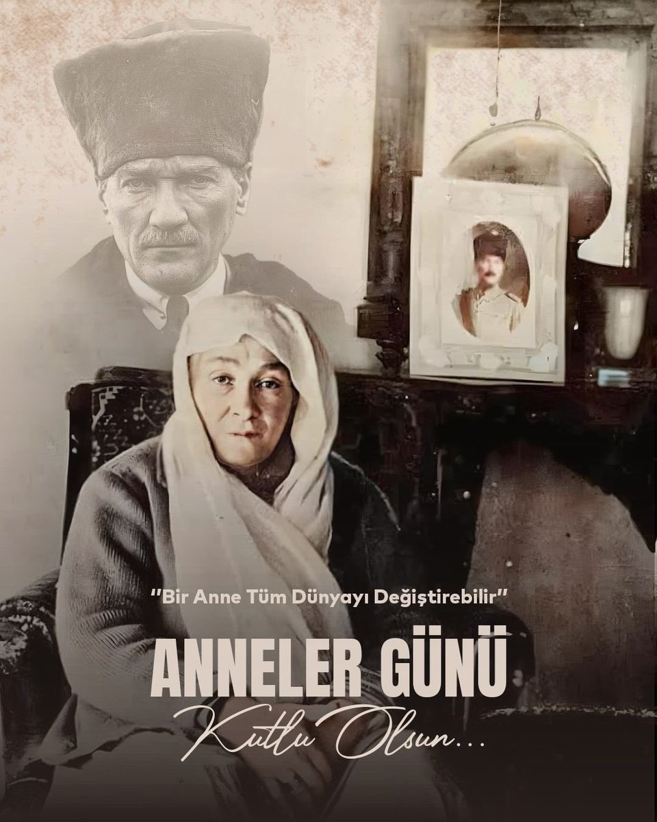 Cumhuriyetimizin mimarı Mustafa Kemal Atatürk’ü yetiştiren Zübeyde Hanım'ı saygıyla anıyorum. 

Çocuklarını sevgi ve emekle büyüten, sabırla yol gösteren tüm annelerin Anneler Günü kutlu olsun.