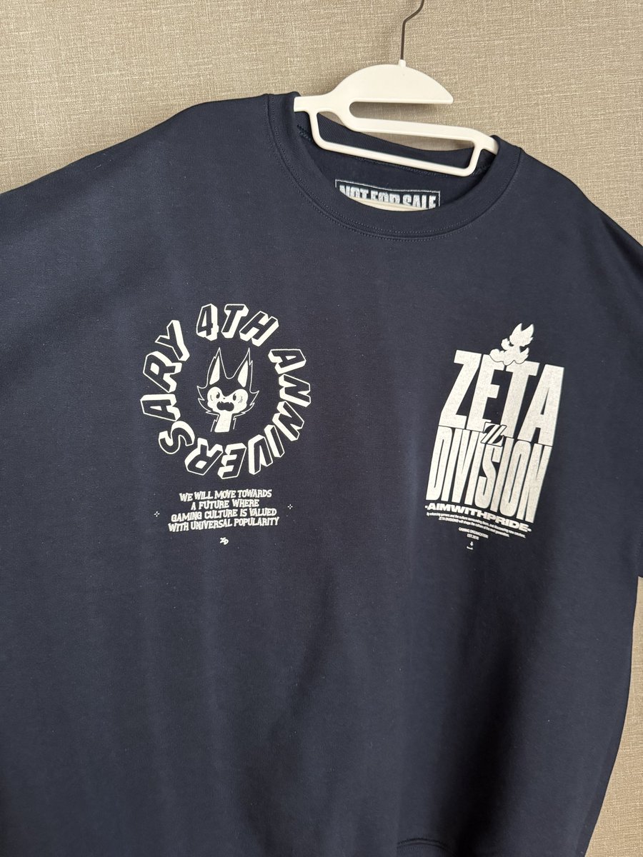 ZETA4周年記念で頂いた！
デザインかっこよすんぎ
But 「Not For Sale」🥲
#zeta4th