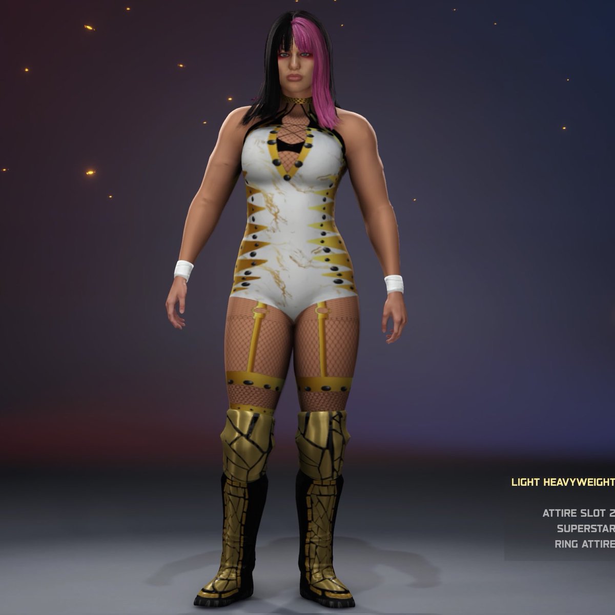 TheeSlayChannel's tweet photo. THE TOP GAIJIN!! 🔝
Bea Priestley NJPW Return Gear!!
Tried my best from what i had(top is different from pic, I used her actual match as reference)😅
2k Tags:
#TheeSlayChannel
#BeaPriestley
#BlairDavenport https://t.co/RT1A6Qjhv1