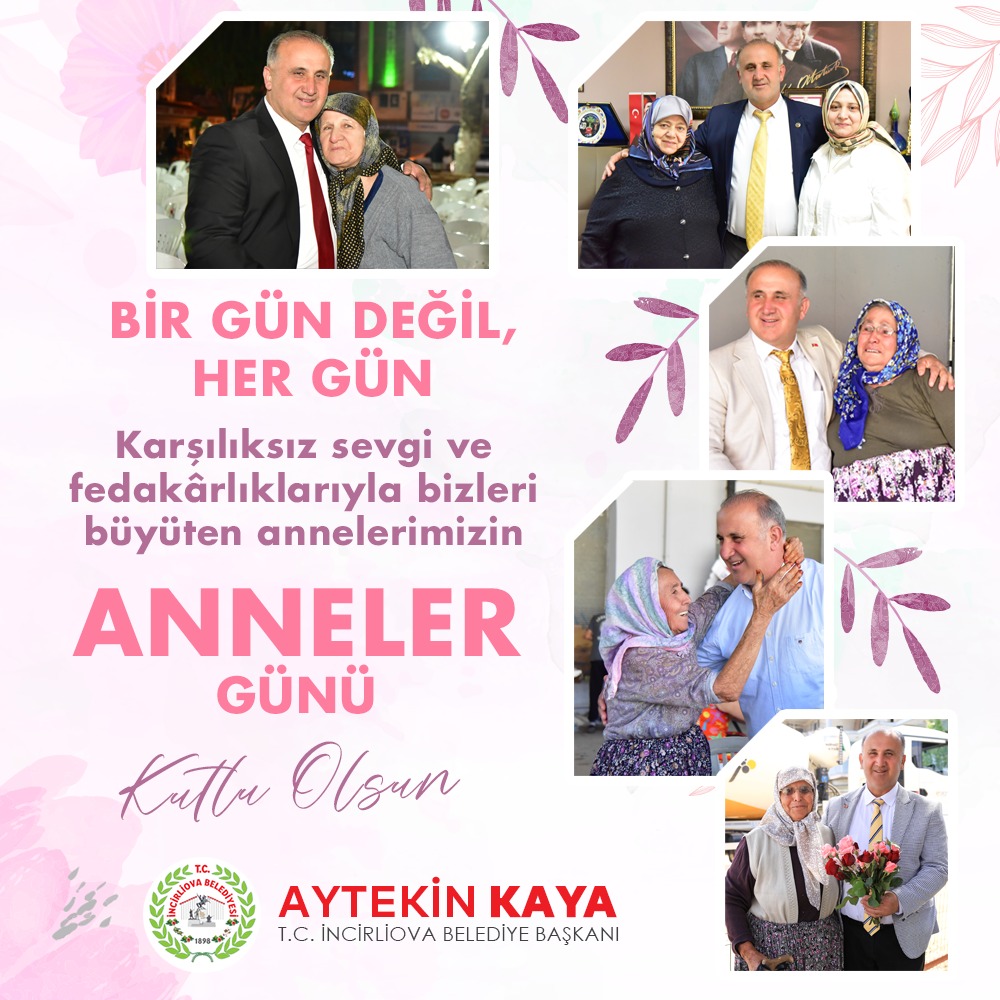 ❤️İYİ Kİ VARSINIZ!🌷

🌹 Başta aziz şehitlerimizin kıymetli anneleri olmak üzere; tüm annelerimizin, anne yürekli kadınların ve anne adaylarının #AnnelerGünü'nü en içten duygularımla kutluyorum.