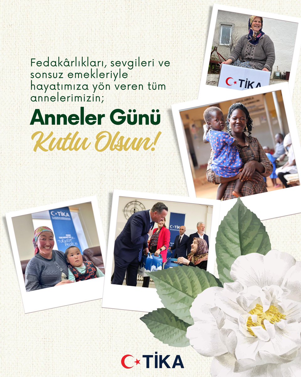 Fedakârlıkları, sevgileri ve sonsuz emekleriyle hayatımıza yön veren tüm annelerimizin #AnnelerGünü’nü yürekten kutluyoruz.🤱🏼💐

#TİKA olarak dünyanın dört bir yanında annelerin yanında olmaya devam ediyoruz.