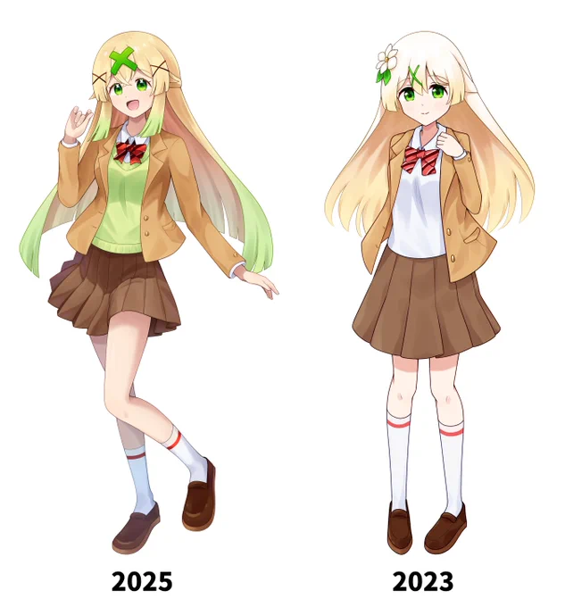 ポートフォリオ用に昔デザインしたキャラを色々描き直してます。まだまだだけど成長を感じる 