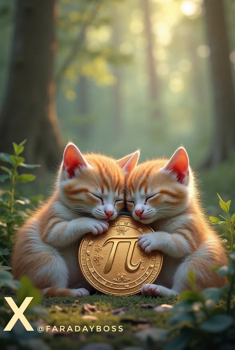 Piprotecter's tweet image. &quot;Kittens cuddling Pi—cuter than ever!  Will Pi coin’s value soar as high as their charm? #PiNetwork #CryptoCuties #PiPrice 
@FARADAYBOSS