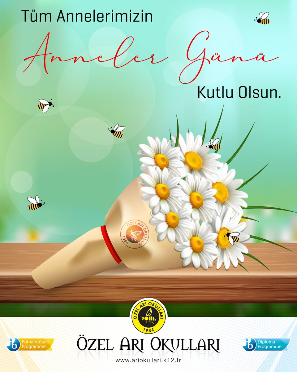 AriOkullari's tweet image. Tüm Annelerimizin Anneler Günü Kutlu Olsun. 🐝❤🤗💐
.
.
#ariokullari #okul #eğitimkurumu #school #college #kolej #eğitim #öğretim #education #öğretmen #öğrenci #teacher #student #önokul #ilkokul #ortaokul #anadolulisesi #fenlisesi #ibschool #ibdp #ibpyp #annelergünü