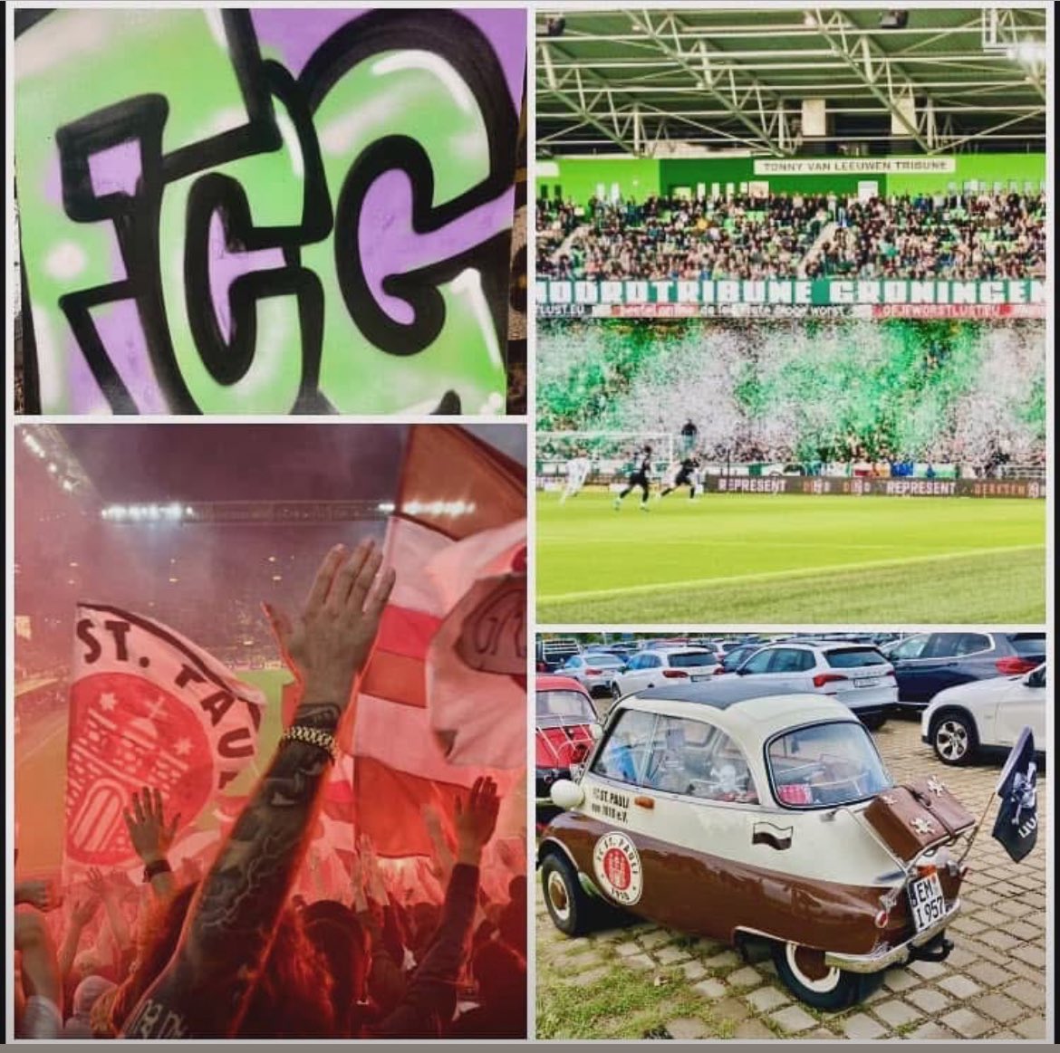 Dubbele away matchday. Beide clubs spelen nog ergens voor dus twee belangrijke wedstrijden. Zelf ben ik in Frankfurt voor de punt dat St Pauli nog nodig heeft. De FC dus vanuit daar volgen. #groaz #fcgroningen #stpauli 🤎❤️🤍💚