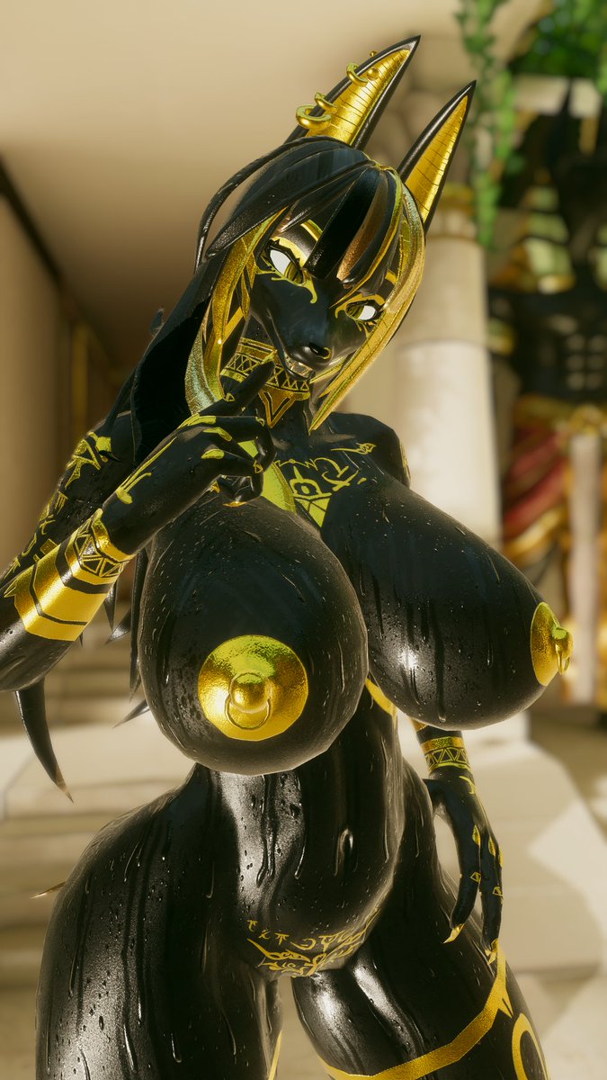 Hooo heum hey ! What are you doing here? It's a private temple of the Anubis family. You're not allowed to be here or maybe you are so horny for wanting to have sex with me.

#nsfw #vr #3D #wet #yiff #boobs #erp