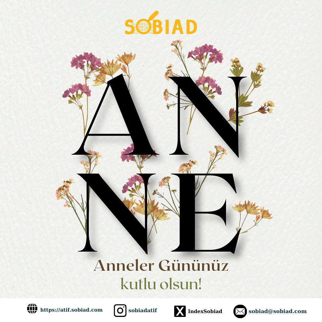 Anneler gününüz kutlu olsun. 💐 

#annelergünü #çiçek #atıf #citation #index #sobiad #happymothersday
